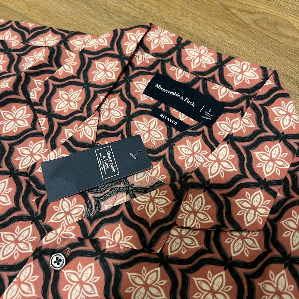 NWT A&F Mens Button Shirt